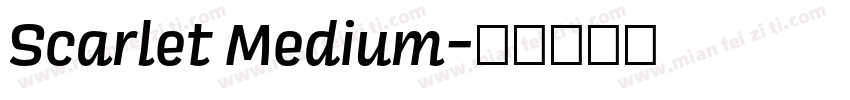 Scarlet Medium字体转换